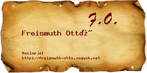 Freismuth Ottó névjegykártya